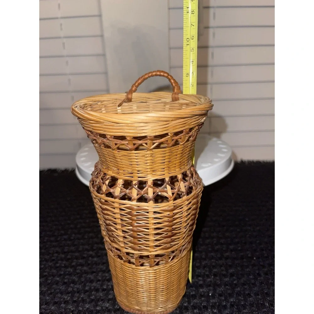 Vintage Woven Wicker Basket Bundle‎ Of 2